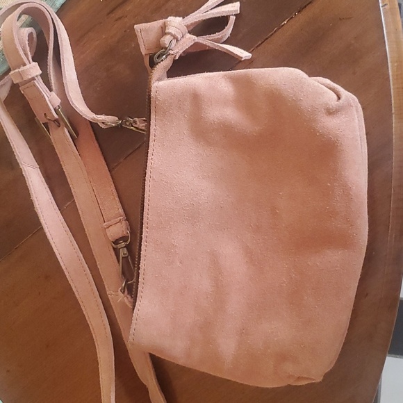 Free People Handbags - Free People Cody Suede Crossbody - Rusted Reef